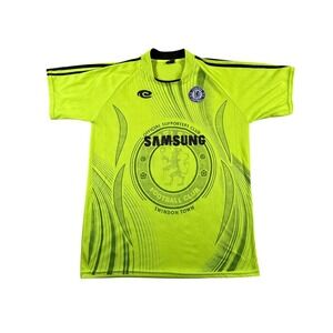 Chelsea Football Club Soccer Jersey Mens XL Samsung Hi Vis 2007-2008 #8 Y2K Logo